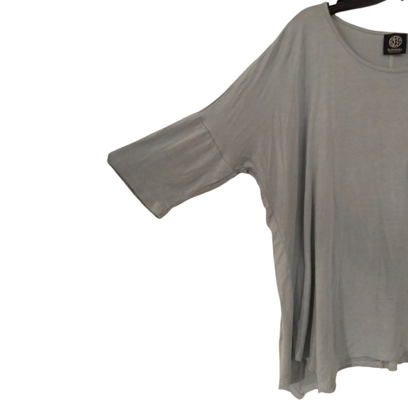 BOBEAU • Women’s Gray Tee Tunic Top Blouse - Picture 6 of 8